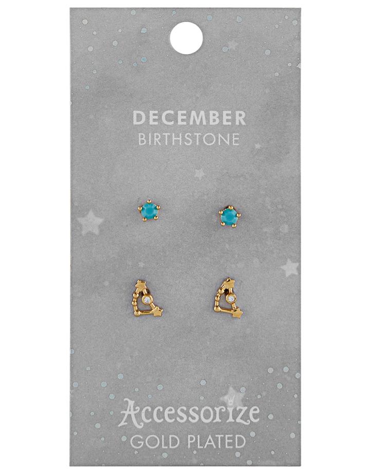 Accessorize December Birthstone Earrings
