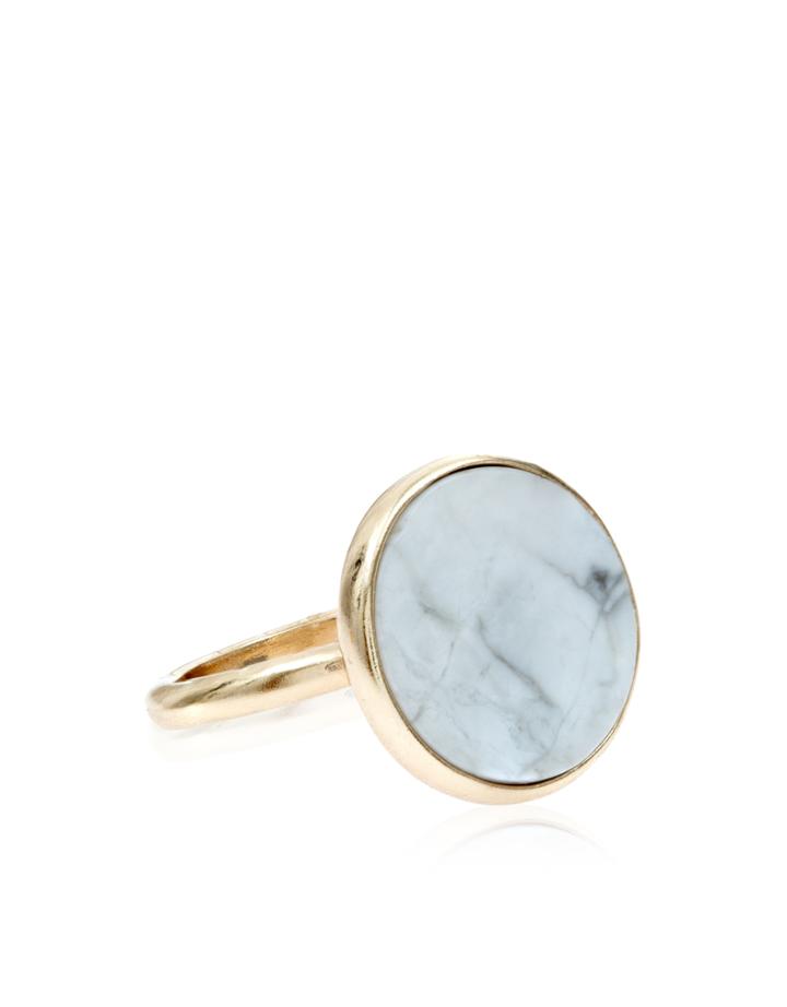 Accessorize Howlite Circle Ring
