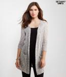 Aeropostale Lace Inset Hooded Cardigan