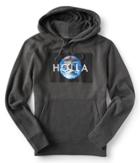 Aeropostale Aeropostale Holla World Pullover Hoodie - Asphalt, Xsmall