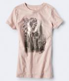 Aeropostale Aeropostale Floral Cityscape Graphic Tee - Light Ping, Small