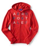 Aeropostale Stacked Aropostale 1987 Full-zip Hoodie - Candy Red, Xsmall
