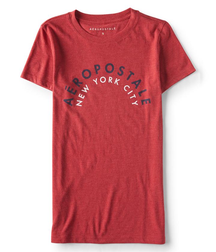 Aeropostale Aropostale Arch Graphic Tee - Red Robin, Xsmall