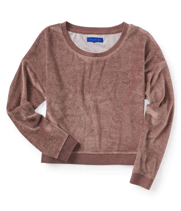 Aeropostale Aeropostale Velour Crew Sweatshirt - Billiard Green, Xsmall