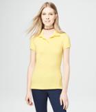 Aeropostale Aeropostale Solid Uniform Pique Polo - Light Yellow, Xsmall