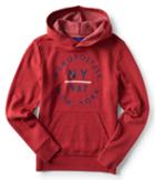 Aeropostale Aeropostale Ny 1987 Pullover Hoodie - Beaux Burgundy, Xsmall