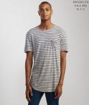 Aeropostale Brooklyn Calling Tail Stripe Pocket Tee