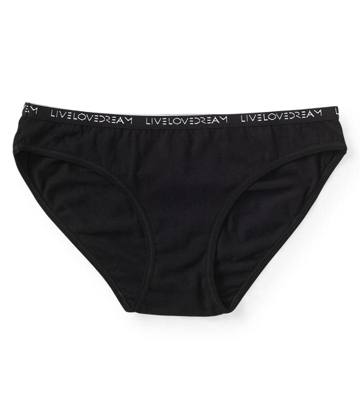 Aeropostale Aeropostale Solid Logo Bikini - Black, Xsmall