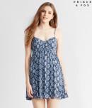 Aeropostale Prince & Fox Printed Babydoll Dress