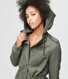 Aeropostale Aeropostale Hooded Cinched-waist Parka - Coyote Brown, Xlarge