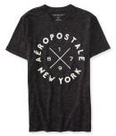 Aeropostale Marled Aeropostale Ny Round Logo Graphic T