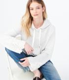 Aeropostale Aeropostale Lace Bell Sleeve Pullover Hoodie - Lightest Heather Grey, Xsmall