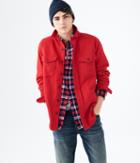 Aeropostale Aeropostale Long Sleeve Workwear Flannel Woven Shirt - Candy Red, Xsmall