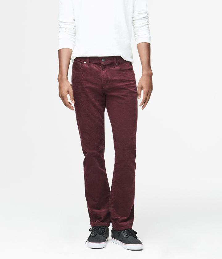 Aeropostale Aeropostale Skinny Stretch Corduroy Pants - Magenta, 27x28