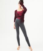Aeropostale Aeropostale High-waisted Solid Leggings - Grey, Xsmall