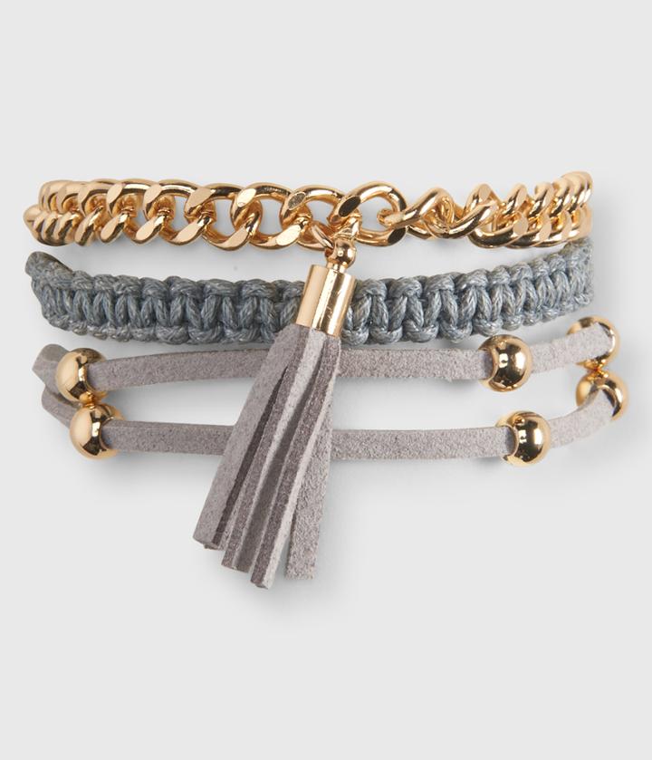 Aeropostale Aeropostale Multi-strand Tassel Bracelet - Gold