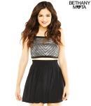 Aeropostale Solid Skater Skirt