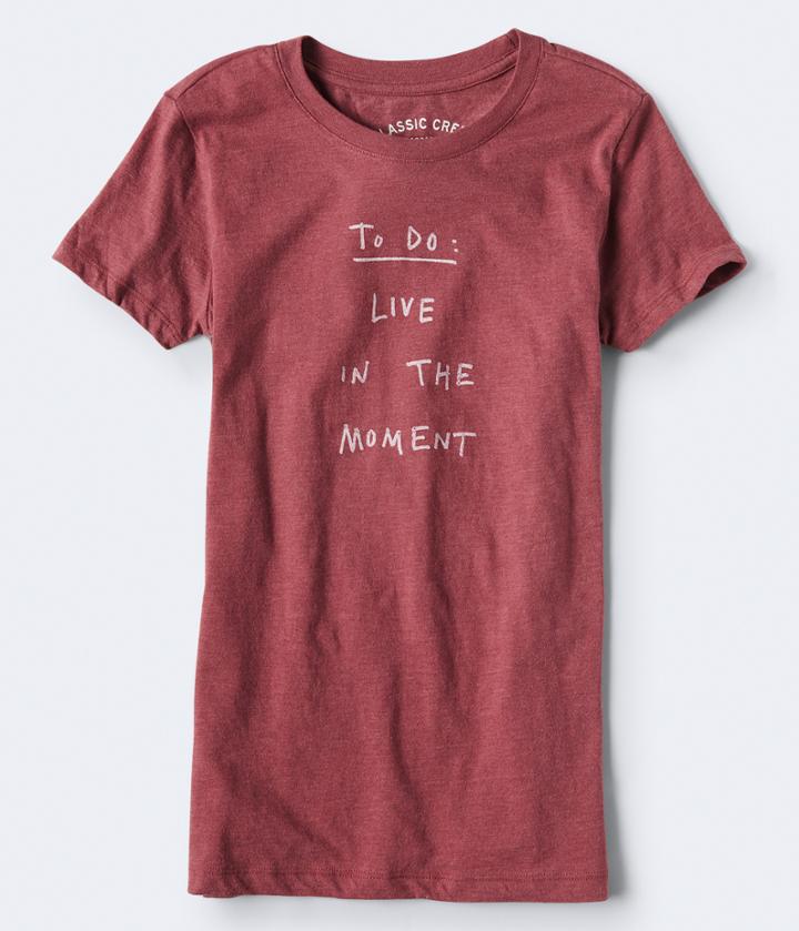 Aeropostale Aeropostale To Do List Graphic Tee - Dark Red, Small