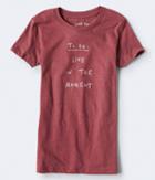 Aeropostale Aeropostale To Do List Graphic Tee - Dark Red, Small