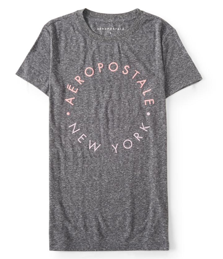 Aeropostale Aeropostale New York Circle Graphic Tee - Black, Xsmall