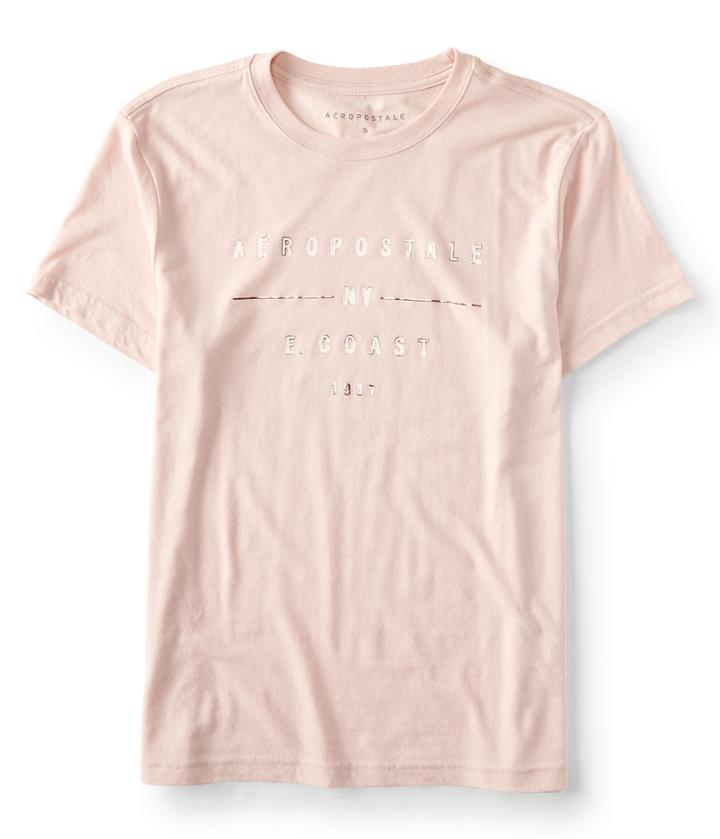 Aeropostale Aropostale E. Coast Graphic Tee - Light Ping, Xsmall