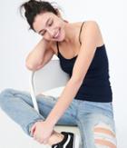 Aeropostale Aeropostale Solid Basic Cami - Classic Navy, Small