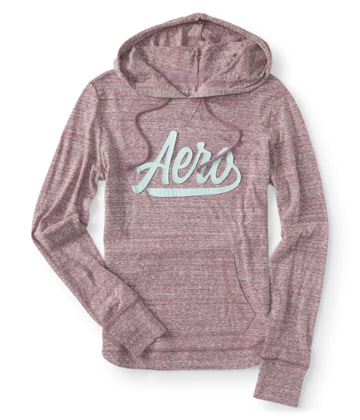 Aeropostale Aeropostale Lightweight Aero Pullover Hoodie - Dark Purple, Xsmall