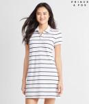 Aeropostale Prince & Fox Striped Piqu Polo Dress