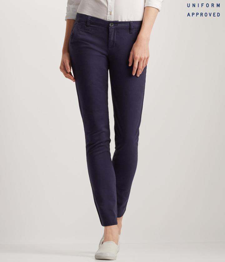 Aeropostale Aeropostale Skinny Twill Pants - Navy, 2 S