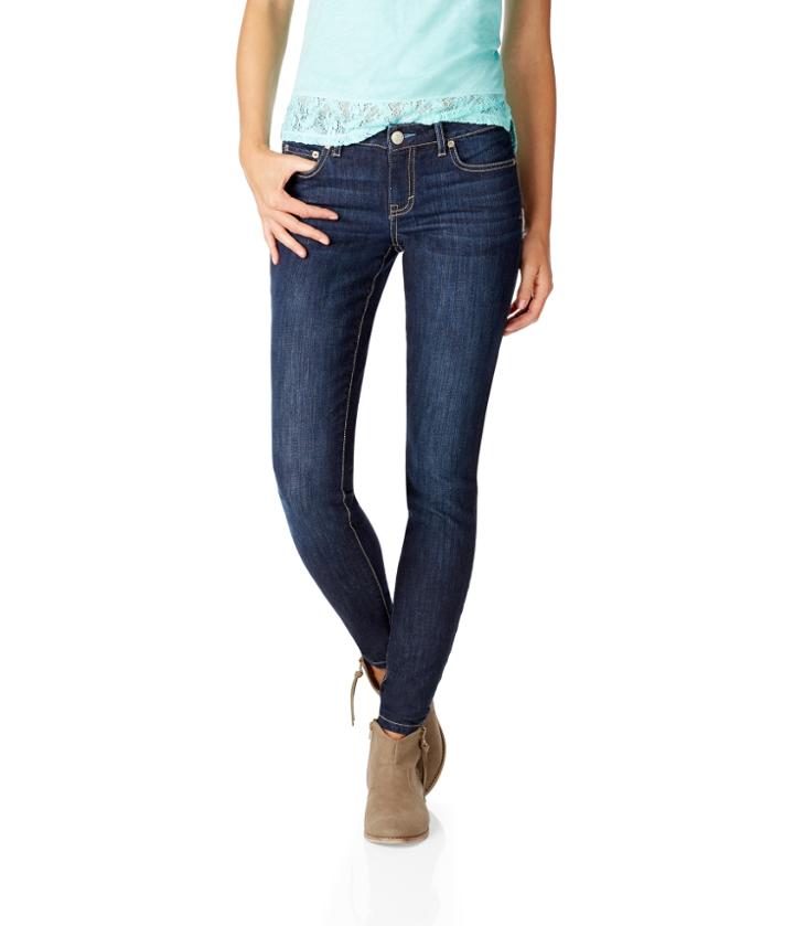 Aeropostale Aeropostale Low-rise Skinny Jean - Dark Wash, 000 S