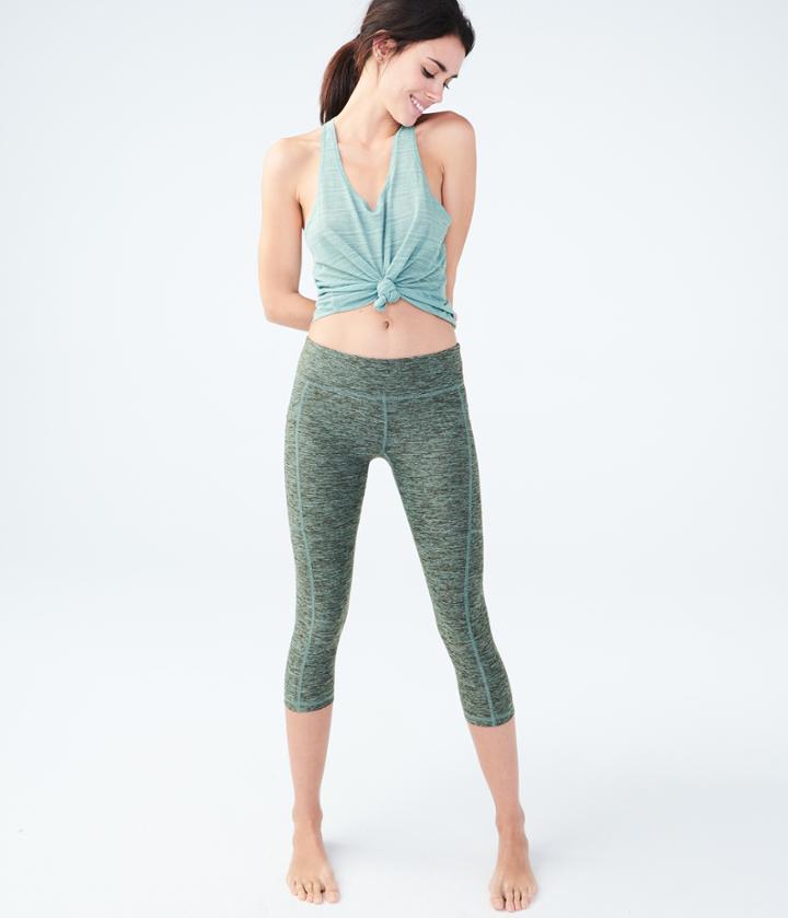 Aeropostale Aeropostale Lld Studio Pocket Crop Leggings - Dark Teal, Xsmall