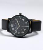 Aeropostale Aeropostale Faux Leather Analog Watch - Black