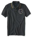 Aeropostale Varsity Nyc Chenille Logo Piqu Polo