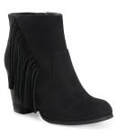 Aeropostale Madden Girl Descent Faux Suede Fringe Boot
