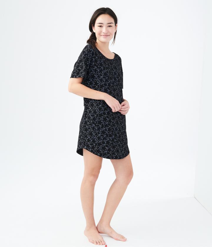Aeropostale Aeropostale Lld Stars Sleep Tunic - Black, Xsmall