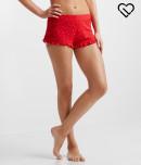 Aeropostale Lld Heart Waffle-knit Sleep Shorty Shorts