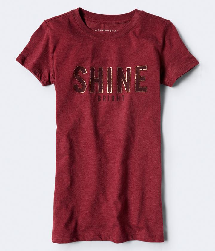 Aeropostale Aeropostale Shine Bright Graphic Tee - Red, Small