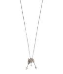 Aeropostale Pave Arrow Cluster Long-strand Necklace