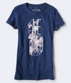 Aeropostale Aeropostale Floral Aero Graphic Tee - Eclipse, Small