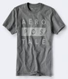 Aeropostale Aeropostale Block Logo Graphic Tee - Medium Grey, Xsmall
