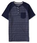 Aeropostale Static Stripe Pocket Henley