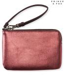 Aeropostale Prince & Fox Metallic Faux Leather Leash Wristlet