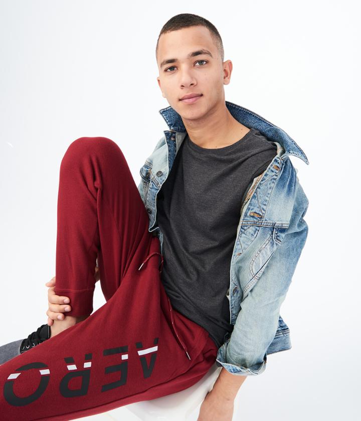 Aeropostale Aeropostale Aero 87 Jogger Sweatpants - Dark Red, Xsmall