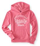 Aeropostale Aropostale Varsity Team Pullover Hoodie - Dark Pink, Xsmall