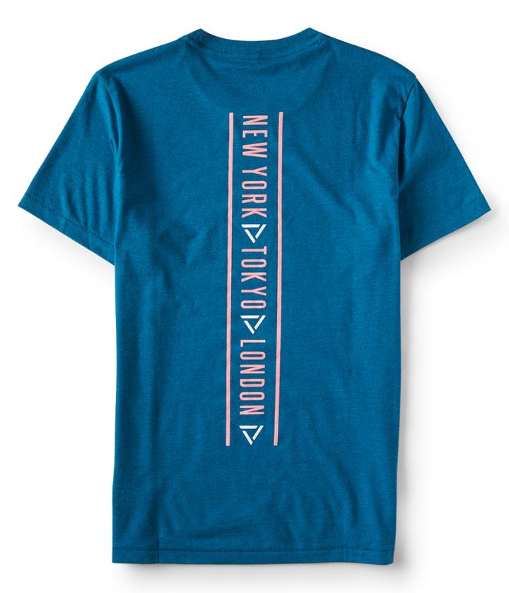 Aeropostale Aeropostale New York Tokyo London Graphic Tee - Darkest Teal, Xsmall