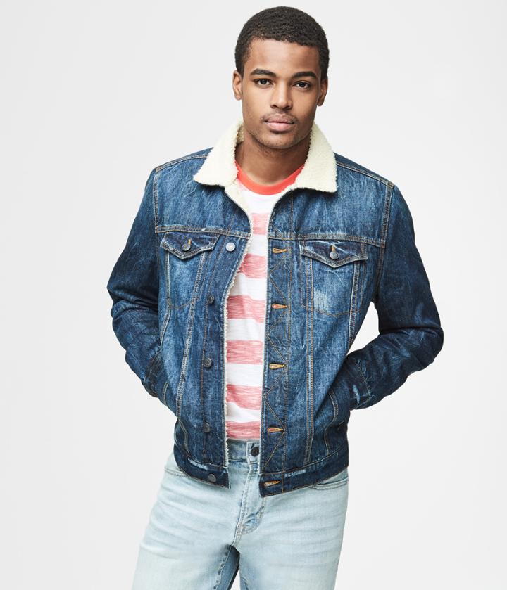 Aeropostale Aeropostale Denim Trucker Jacket - Indigo Blue, Xsmall