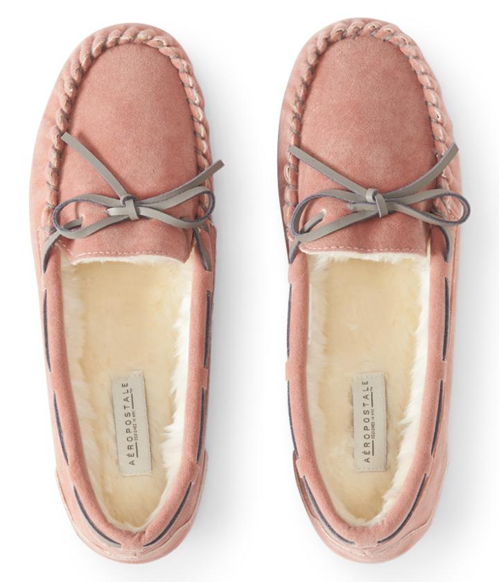 Aeropostale Aeropostale Moccasin Slipper - Pink, 7