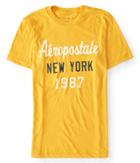 Aeropostale Aeropostale Script Logo Graphic Tee - Golden Glow, Xxlarge