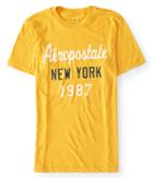 Aeropostale Aeropostale Script Logo Graphic Tee - Golden Glow, Xxlarge