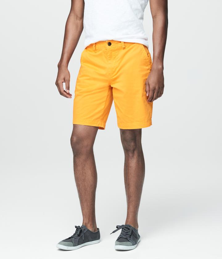 Aeropostale Aeropostale Classic Reflex Flat-front Shorts - Light Orange, 38
